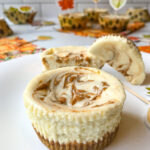 Pumpkin Swirl Mini Cheesecakes