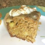 Apple Bread with Caramel Sauce